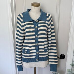 Blue and cream stripped sweater